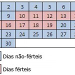 Essa tabelinha só vai ser eficaz para quem tem um ciclo menstrual comum de uma mulher são intervalos no decorrer de 28,29 ou 30 dias,